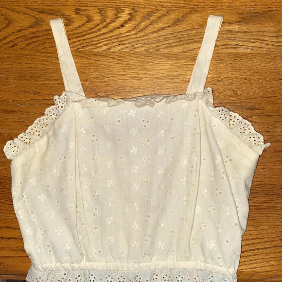 Vicky Vaughn junior vintage dress eyelet shawl - Picture 6 of 6